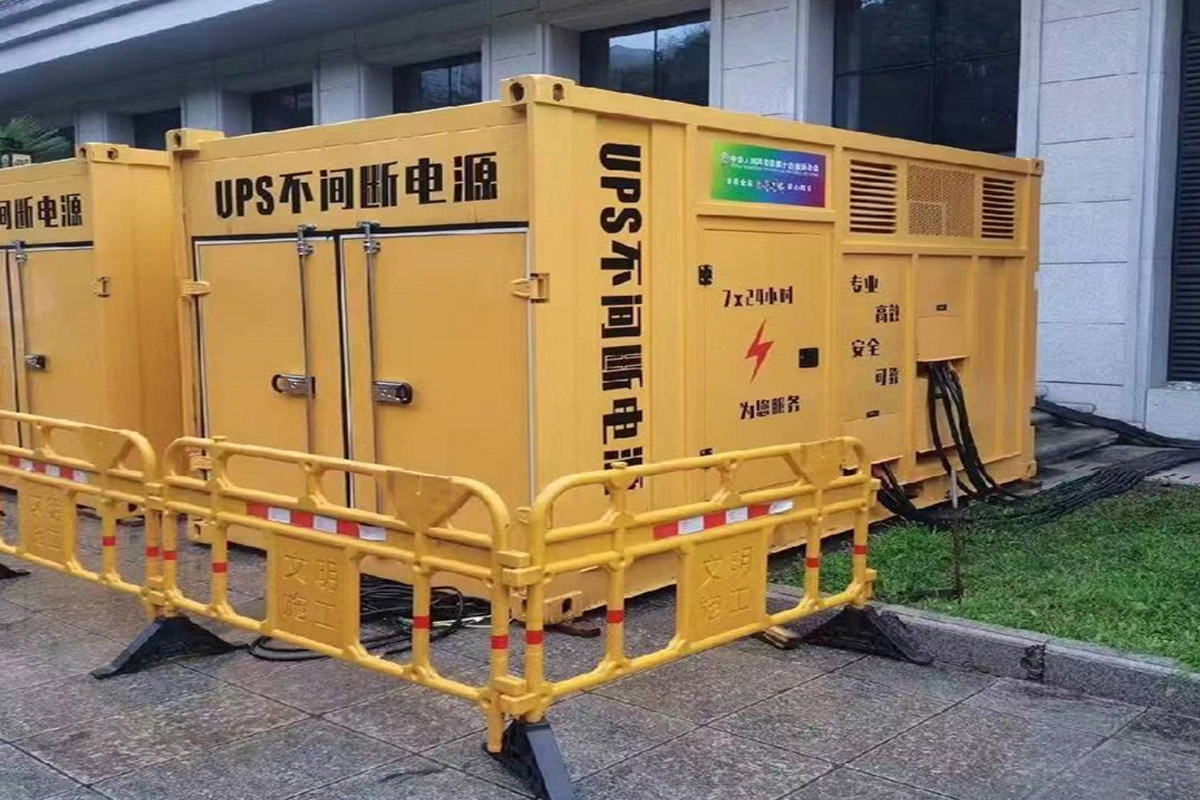 剑川发电机租赁施工现场
