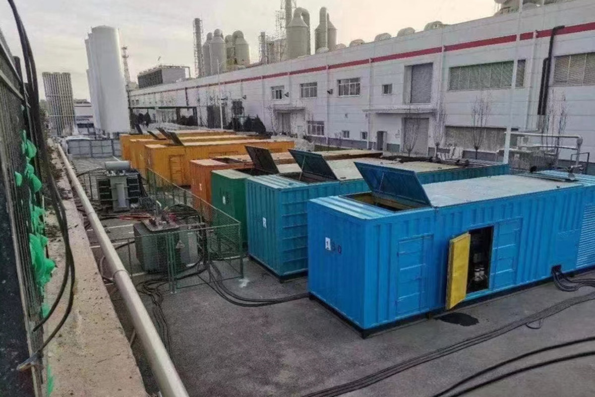 剑川发电机租赁施工现场